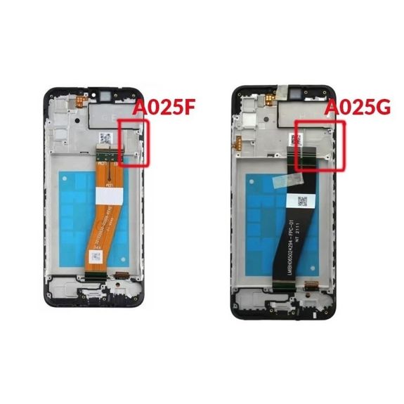Ecran pour Samsung A02S SM-A025G avec cadre (version N)